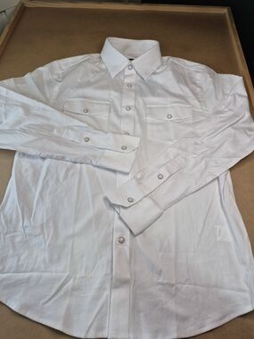 Snap White Men's Long-Sleeve Pearl Snap Shirt 3411/379